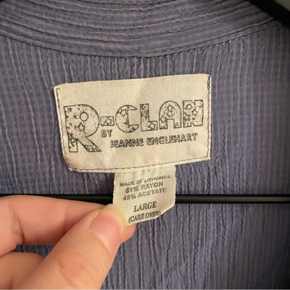 R-Clan Button Front Blouse - Picture 3 of 5